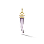 Cornicello Amulet Charm in Amethyst