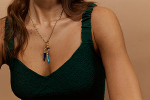 
                  
                    Cornicello Amulet Charm in Turquoise
                  
                