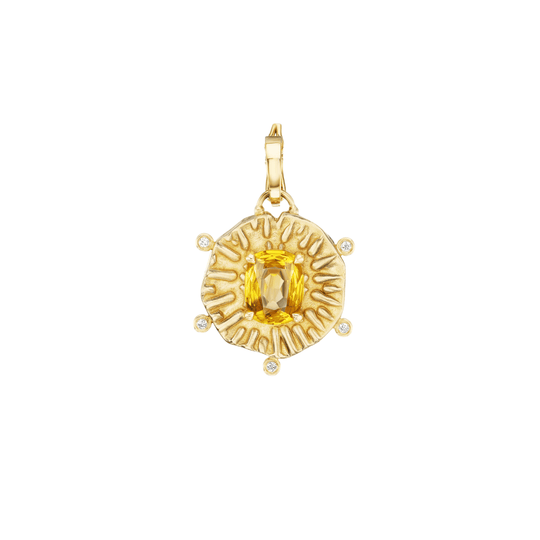 Sol Charm — Yellow Sapphire