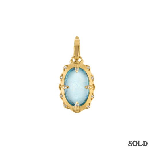 Covet Pendant — Aquamarine