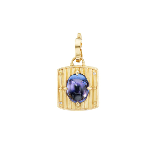 Fluted Ducor Charm — Tanzanite