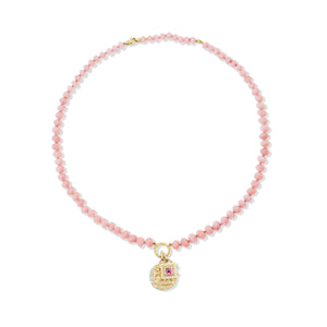 
                  
                    Pink Opal Beaded Necklace
                  
                