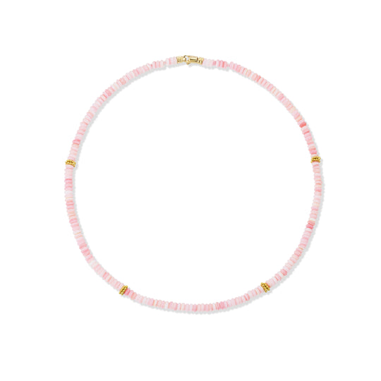 Conch Shell & Gold Granule Beads