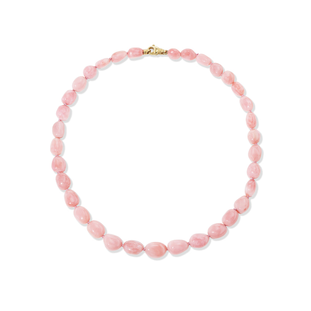 Pink Opal Pebble Beads