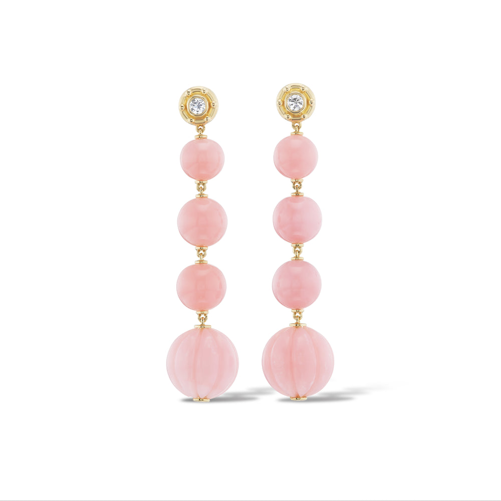 Pink Opal Mod Muse Earrings (One-of-a-Kind)