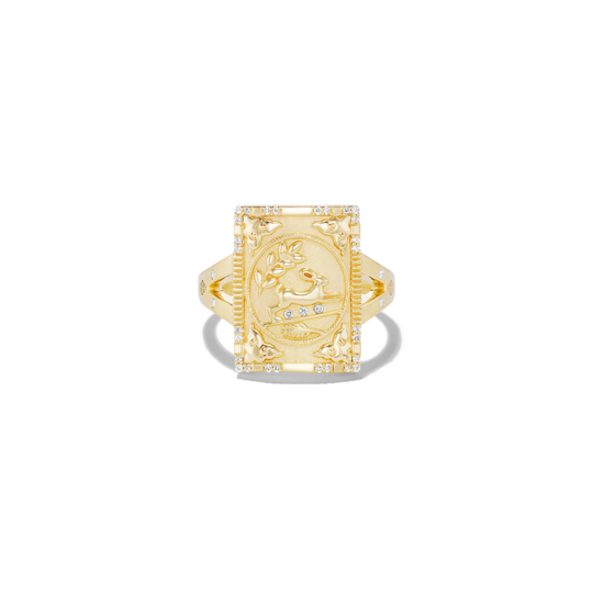 Hare Luck Charm Ring