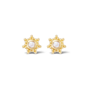 
                  
                    Granium Star Earrings in Pearl
                  
                