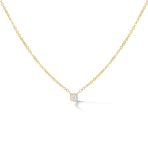 
                  
                    Solitaire Brill Chain Necklace- Princess Cut
                  
                