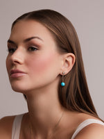 Aurifex Sphere Earrings in Turquoise