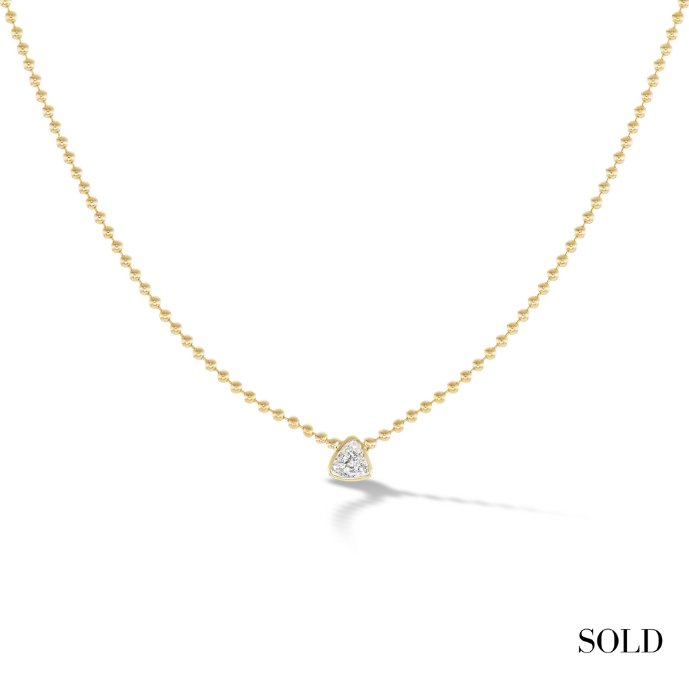 Trillion Solitaire Diamond Necklace
