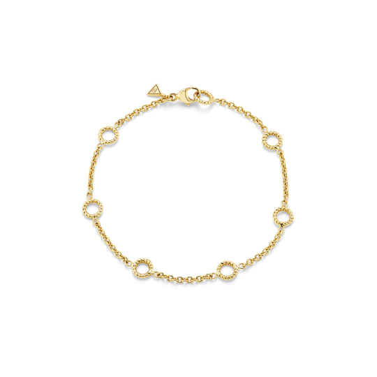 Twisted Rope Station Chain Bracelet