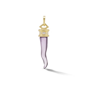 
                  
                    Cornicello Amulet Charm in Amethyst
                  
                
