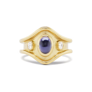 
                  
                    Three Stone Shelter Island Ring in Iolite
                  
                
