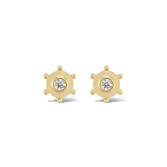 Round Granium Earrings
