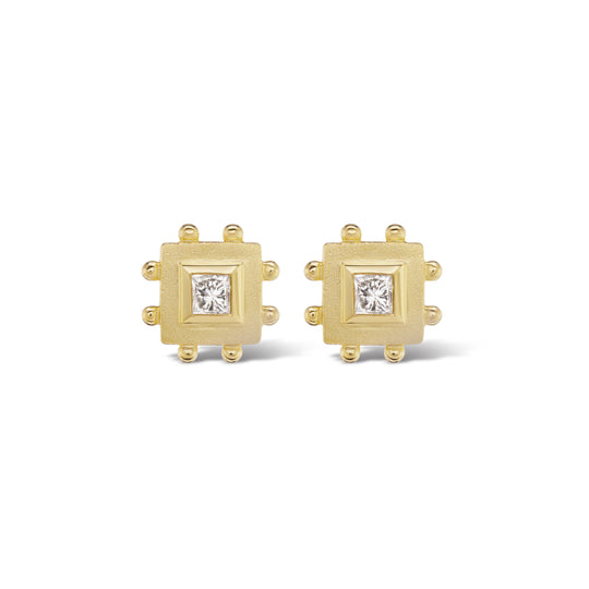 Square Granium Earrings