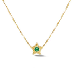 
                  
                    Granium Star Necklace in Emerald
                  
                