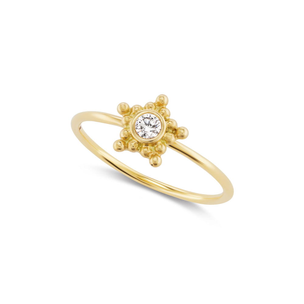 Granium Star Ring in Diamond