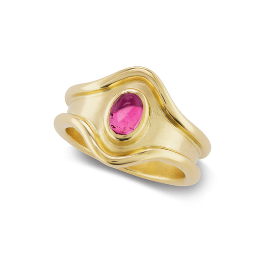 Shelter Island Ring in Rubellite