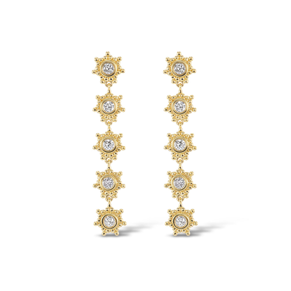 Granium Star Linea Earrings- Diamond