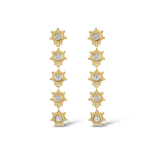 Granium Star Linea Earrings- Diamond